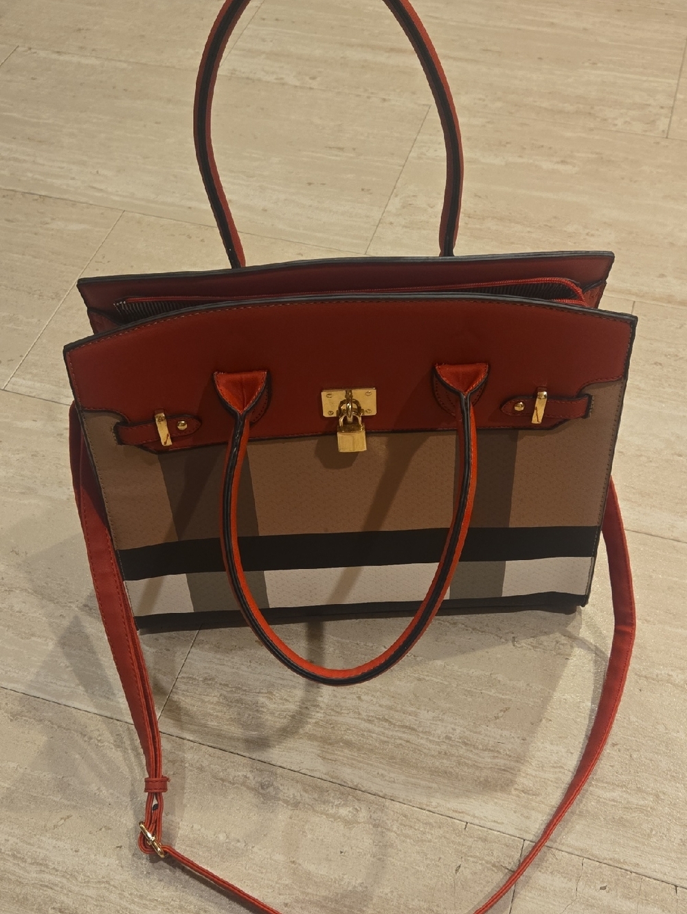 Plaid Versatile Large Bag